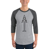 3/4 sleeve raglan Tree shirt
