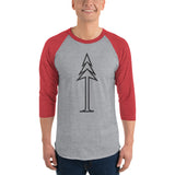 3/4 sleeve raglan Tree shirt