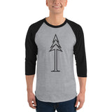 3/4 sleeve raglan Tree shirt